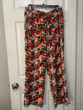 Classic Concepts Floral Wide-Leg Pants- Lightweight Pull-On NWOT Size: XL